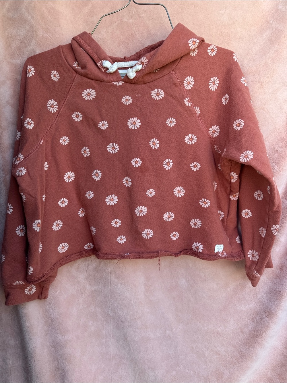 Billabong Cropped Daisy Sweatshirt Girls Size L